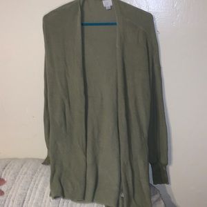 A new day olive green cardigan sweater